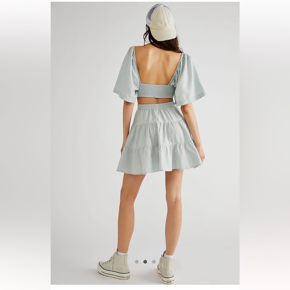 NWT Free People Cross Of Sunlight Mini Dress (M) - Picture 9 of 16